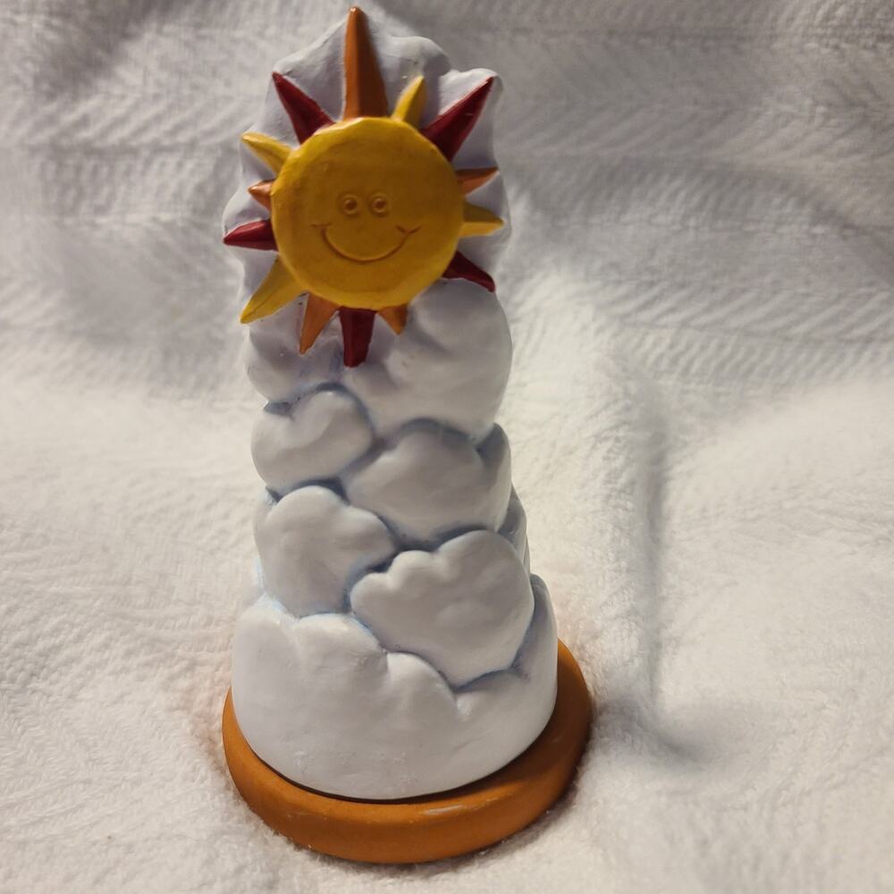 Cookie Press Stamp SUN & CLOUDS Handle Happy Sun Face Press Mold